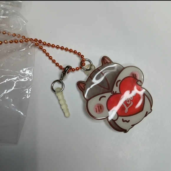 Popular,  Poli Mascot and Poli Heart Macaron Squishy 2 pieces Set Keychain. - Picture 6 of 8